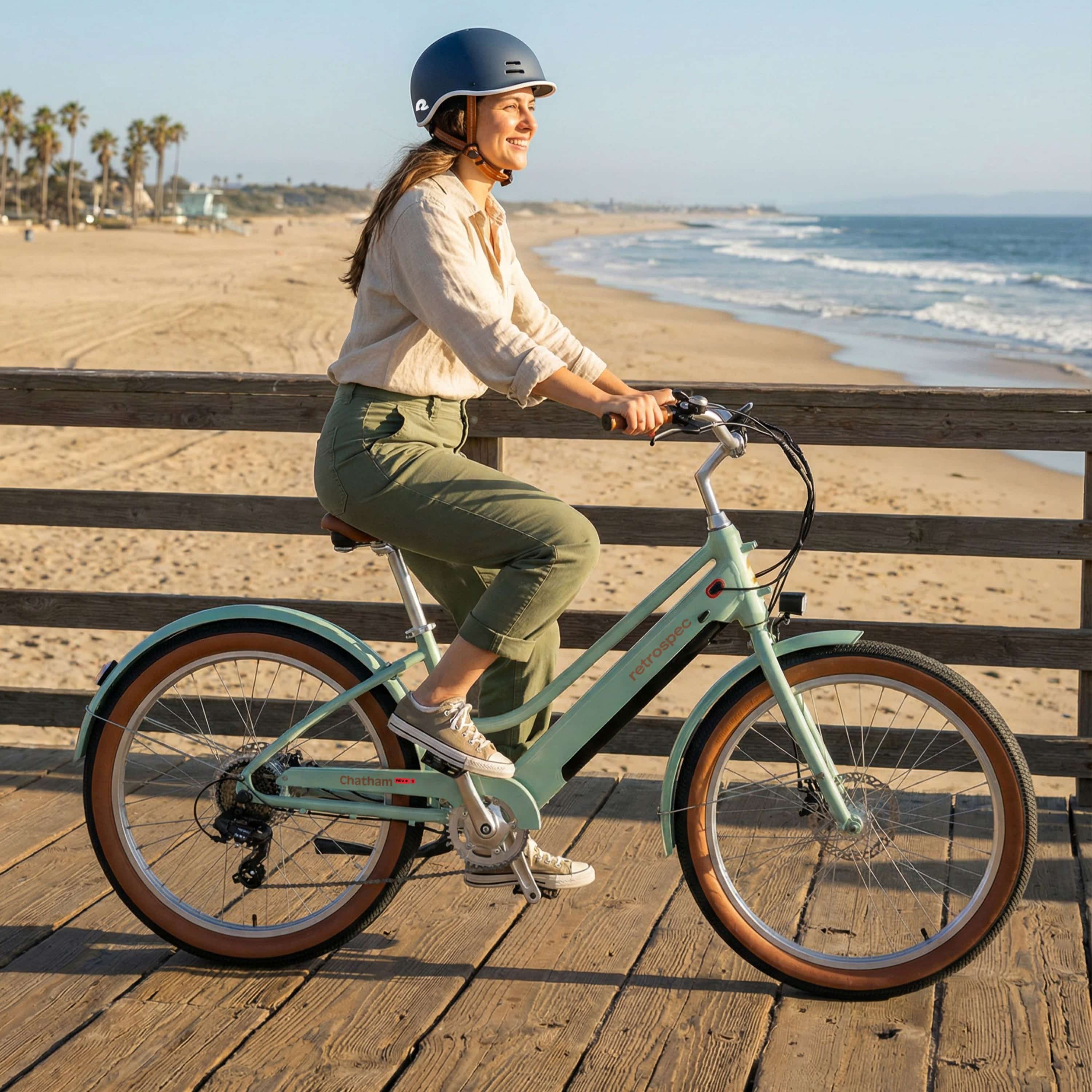 Chatham Rev+ 2 Beach Cruiser Electric Bike - Step Through - Image 14